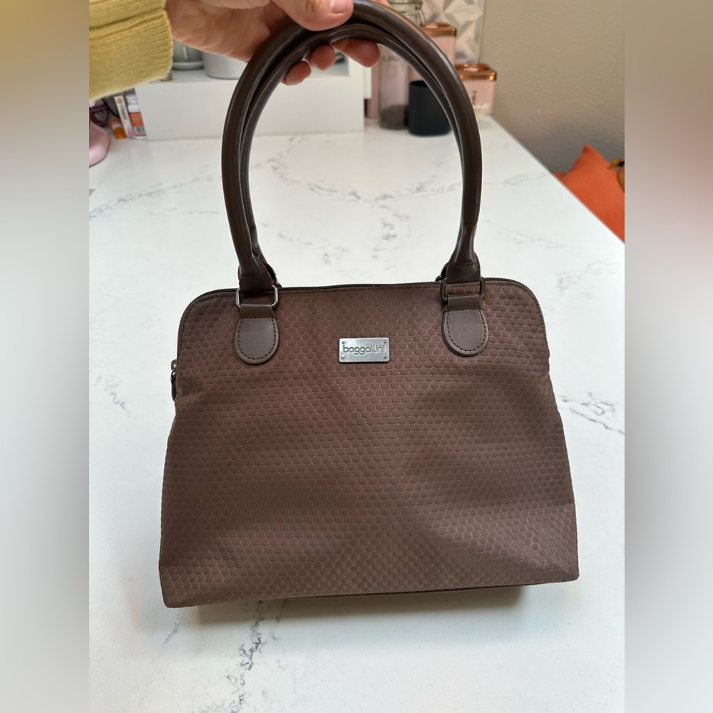 Baggallini Shoulder Bag - Beautiful Brown Color with Lots of Storage Space